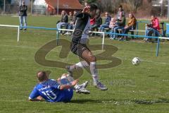 Kreisklasse 2 - SV Hundszell - FC Fatih Ingolstadt - Halil Balaban #3 schwarz Fatih Ingolstadt - Ömer Sali Moustafa #10 blau Hundszell - Foto: Jürgen Meyer