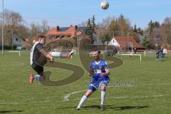 Kreisklasse 2 - SV Hundszell - FC Fatih Ingolstadt - Denis Dinulovic #15 schwarz Fatih Ingolstadt trifft zum 0:1 Führungstreffer - jubel - Daniel Rosner #5 blau Hundszell - Foto: Jürgen Meyer