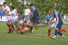 Kreisliga - SV Kasing - TSV Grossmehring - Sebastian Eisenberger blau Großmehring schiesst auf das Tor - Foto: Jürgen Meyer