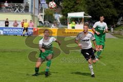 Bezirksliga - SV Manching - TSV Rohrbach -  Schauer Stefan #16 grün Manching - Flicker Florian #11 weiss Rohrbach -  Foto: Jürgen Meyer