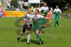 Bezirksliga - SV Manching - TSV Rohrbach -  Schauer Stefan #16 grün Manching - Flicker Florian #11 weiss Rohrbach -  Foto: Jürgen Meyer