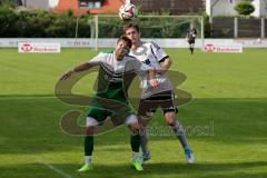 Bezirksliga  - SV Manching - TSV Rohrbach -  Geyer Christopher #14 grün Manching - Franke Christian #2 weiss Rohrbach -  Foto: Jürgen Meyer