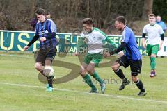 BZL Oberbayern Nord - Saison 2016/17 -  SV Manching - FC Moosburg - Jan Witek grün Manching - Foto: Jürgen Meyer