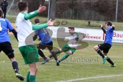 BZL Oberbayern Nord - Saison 2016/17 -  SV Manching - FC Moosburg - David Hammerschmidt grün Manching - Foto: Jürgen Meyer