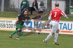 BZL Oberbayern Nord - Saison 2016/17 -  SV Manching - FC Schwabing München - Ziegler Nico grün Manching - Bizzotto Umberto rot Schwabing - Foto: Jürgen Meyer