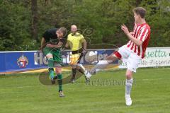 BZL Oberbayern Nord - Saison 2016/17 -  SV Manching - FC Schwabing München - Florian Ihring grün Manching - Foto: Jürgen Meyer