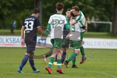 BZL Oberbayern Nord - SV Manching - Kirchheimer SC - Die Mannschaft bejubelt den 1:1 Ausgleichstreffer durch Marco Witasek - Jubel - Foto: Jürgen Meyer