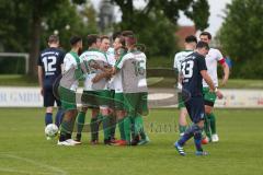 BZL Oberbayern Nord - SV Manching - Kirchheimer SC - Die Mannschaft bejubelt den 1:1 Ausgleichstreffer durch Marco Witasek - Jubel - Foto: Jürgen Meyer