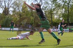 Kreisliga - SV Manching II - TSV Erding - Marco Witasek schwarz Manching jubelt über den 1:1 Ausgleichstreffer von Stefan Schauer - Foto: Jürgen Meyer