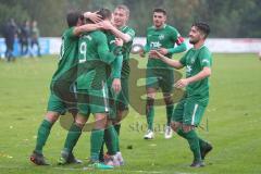 BZL Oberbayern Nord - SV Manching - SV Sulzemoos - Vollnhals, Benedikt #9 Manching - trifft zum 1:1 Ausgleichstreffer - jubel - Foto: Jürgen Meyer