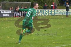 BZL Oberbayern Nord - SV Manching - SV Sulzemoos - Vollnhals, Benedikt #9 Manching - trifft zum 1:1 Ausgleichstreffer - jubel - Foto: Jürgen Meyer