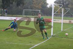 BZL Oberbayern Nord - SV Manching - SV Sulzemoos - Vollnhals, Benedikt #9 Manching - trifft zum 2:1 Führungstreffer - jubel -  Kronschnabl, Maximilian Torwart Sulzemoos - Foto: Jürgen Meyer