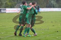 BZL Oberbayern Nord - SV Manching - SV Sulzemoos - Vollnhals, Benedikt #9 Manching - trifft zum 1:1 Ausgleichstreffer - jubel - Foto: Jürgen Meyer