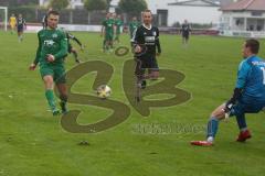 BZL Oberbayern Nord - SV Manching - SV Sulzemoos - Vollnhals, Benedikt #9 Manching - trifft zum 1:1 Ausgleichstreffer - jubel -  Kronschnabl, Maximilian Torwart Sulzemoos - Foto: Jürgen Meyer