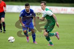 Landesliga 2015/16 - SV Manching - FC Ismaning - Daniel Schachtner grün Manching - Foto: Jürgen Meyer