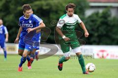 Landesliga 2015/16 - SV Manching - FC Ismaning - Nico Ziegler grün Manching - Foto: Jürgen Meyer