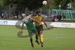 Landesliga 2015/16 - SV Manching -  SE Freising - Heissler Ferdinand grün Manching mit dem Kopfballtor zur 1:0 Führung - Foto: Jürgen Meyer