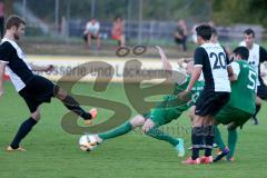 Landesliga 2015/16 - SV Manching - TSV Eching - Azad El-Mahmod #5 grün Manching - Ismail Altunsaban #8 grün Manching - Foto: Jürgen Meyer