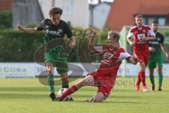 Landesliga Südost - SV Manching - VFB Hallbergmoos -  Weller Harry schwarz Manching - Foto: Jürgen Meyer