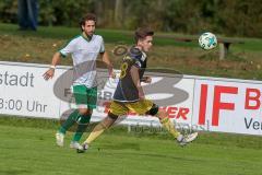 Landesliga Südost - SV Manching - TSV Moosach - Nico Ziegler grün Manching - Robert Rohrhirsch schwarz Moosach - Foto: Jürgen Meyer