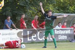 Landesliga Südost - SV Manching - VFB Hallbergmoos -  Weller Harry #11 Manching - Foto: Jürgen Meyer