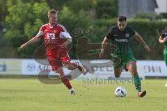 Landesliga Südost - SV Manching - VFB Hallbergmoos -  Rencber Faruk grün Manching - Foto: Jürgen Meyer