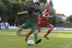 Landesliga Südost - SV Manching - VFB Hallbergmoos -  Weller Harry schwarz Manching - Foto: Jürgen Meyer