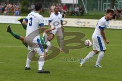 Landesliga 2015/16 - Relegation - SV Manching - SC Kirchheim - Lustig Frank mit einem Seitfallzieher - Foto: Jürgen Meyer
