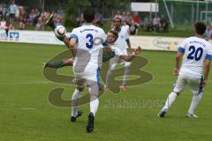 Landesliga 2015/16 - Relegation - SV Manching - SC Kirchheim - Lustig Frank mit einem Seitfallzieher - Foto: Jürgen Meyer