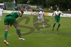 Landesliga 2015/16 - Relegation - SV Manching - SC Kirchheim - Der 1:0 Führungstreffer durch Maritato Claudio grün Manching - Tor - Jubel - Foto: Jürgen Meyer