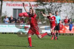 Kreisliga - TSV Ebenhausen - SV Manching II - Felix Olbrich rot Ebenhausen schiesst den 1:0 Führungstreffer - jubel - Foto: Jürgen Meyer