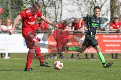 Kreisliga - TSV Ebenhausen - SV Manching II - Felix Olbrich rot Ebenhausen schiesst den 1:0 Führungstreffer - jubel - Foto: Jürgen Meyer