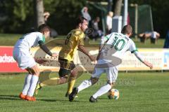 401 Kreisliga 1 - SV Manching II - FC Hitzhofen/Oberzell -  Michael Donabauer gelb Hitzhofen - Thomas Frank  weiss Manching - Foto: Jürgen Meyer