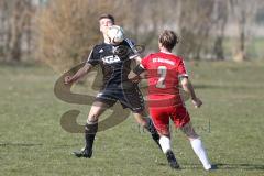 Bezirksliga Oberbayern - TSV Baar/Ebenhausen - SV Sulzemoos - Felix Olbrich schwarz Baar/Ebenhausen - Markus Niedermeyer rot Sulzemoos - Foto: Jürgen Meyer