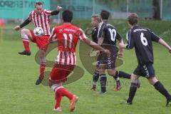 Kreisliga - TSV Baar Ebenhausen - FC Hepberg - Schneider Berthold #9 rot Hepberg - Zimmermann Fabian #3 schwarz Baar Ebenhausen - Wojtas Maciej #10 schwarz Baar Ebenhausen - Foto: Jürgen Meyer