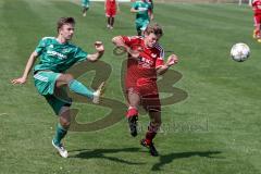 Bezirksliga - TSV Baar/Ebenhausen - TSV Jetzendorf - Lucas Olbrich rot Baar/Ebenhausen - Rene Hamann grün Jetzendorf - Foto: Jürgen Meyer