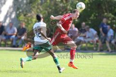 Fußball Bezirksliga - TSV Baar/Ebenhausen - TSV Erding -  Alexander Mack rot Baar/Ebenhausen - David Williams weiß Erding - Foto: Jürgen Meyer