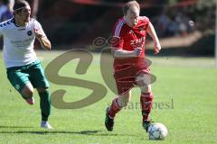 Fußball Bezirksliga - TSV Baar/Ebenhausen - TSV Erding -  Dominik Burghardt 	 rot Baar/Ebenhausen - Ibrahim Aydemir weiß Erding - Foto: Jürgen Meyer