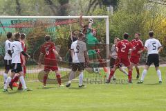 Herren / Kreisliga / Kreis Donau/Isar - TSV Baar-Ebenhausen - TSV Kösching - Andreas Mayer Torwart Kösching - Felix Olbrich #9 baar Ebenhausen . Foto: Jürgen Meyer