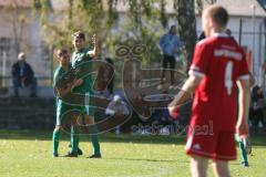 401 Kreisliga 1 - TSV Baar Ebenhausen - FC Geisenfeld -  Josef Amort grün Geisenfeld trifft zum 0:1 Führungstreffer - jubel - Foto: Jürgen Meyer