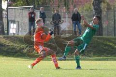 401 Kreisliga 1 - TSV Baar Ebenhausen - FC Geisenfeld -  Samir Bashir grün Geisenfeld - Nico Weisker Torwart Geisenfeld - Foto: Jürgen Meyer