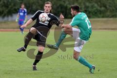 Kreisliga - TSV Gaimersheim - FC Geisenfeld - Igor Konusch schwarz Gaimersheim - Harun Caglar grün Geisenfeld -  Foto: Jürgen Meyer