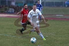 Kreisliga 1 - Saison 2017/2018 - TSV Gaimersheim - DJK Ingolstadt - Max Auernhammer rot DJK Ingolstadt - Franz Reinwald weiss Gaimersheim - Foto: Meyer Jürgen