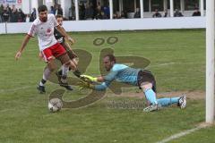 Kreisliga - Türk SV Ingolstadt - TSV Gaimersheim - Yunus Cakir Torwart Türk SV - Emre Erdogan weiss Türk SV - Foto: Jürgen Meyer