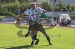 Kreisliga 1 - Saison 2020/2021 - TSV Gaimersheim  - TSV Hohenwart - Marcel Fuhrmann grün Gaimersheim - Tobias Schaefer weiss Hohenwart - Foto: Meyer Jürgen