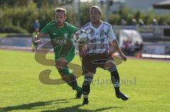 Kreisliga 1 - Saison 2020/2021 - TSV Gaimersheim  - TSV Hohenwart - Marcel Fuhrmann grün Gaimersheim - Tobias Schaefer weiss Hohenwart - Foto: Meyer Jürgen