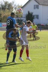 Kreisliga 1 - TSV Großmehring - SV Kasing - Martin Oblinger weiss Kasing - Stefan Hoffmann blau Grossmehring - Foto: Jürgen Meyer