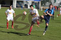 Kreisliga 1 - TSV Großmehring - SV Kasing - Dominik Spanier blau Grossmehring - Maximilian Heisler weiss Kasing - Foto: Jürgen Meyer