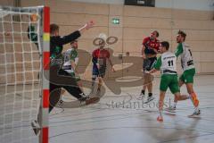 Handball - Bezirksliga - Saison 2026/27 - HC Donau/Paar - TSV Gaimersheim -Rieck Tjark rot HC Donau/Paar- Pinschmidt Florian TW Gaimersheim - Foto: Meyer Jürgen