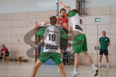 Handball - Bezirksliga - Saison 2026/27 - HC Donau/Paar - TSV Gaimersheim - Schlicht Ulf rot HC Donau/Paar - Lüder Peer grün Gaimersheim -  Foto: Meyer Jürgen